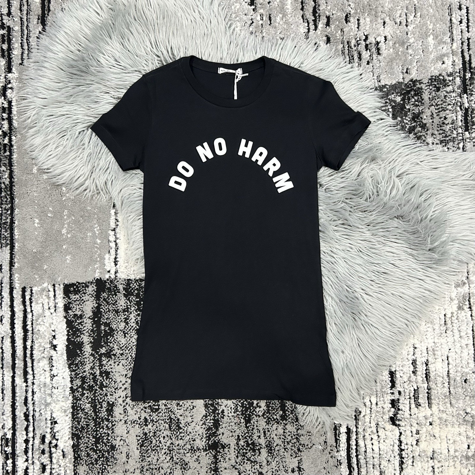 The Bee & The Fox: Do No Harm/Take No Shi* Black Tee Women's Size Small ($44.99) — image 2 of 5